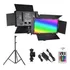Painel Iluminador Somita Pro Led U 600 Rgb E Bicolor   Fonte   Tripé 110v 220v Para Youtuber