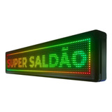 Painel Led Digital 1mx20cm Prova D água Bivolt Alto Brilho