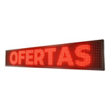 Painel Led Digital 1mx20cm Prova D água Bivolt Alto Brilho
