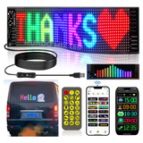 Painel Led Letreiro Luminoso Digital Flexível Ip65 5v 34x10