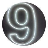 Painel Led Neon Número 9 Decoração Festas 50cm 110 220v