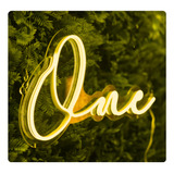 Painel Led Neon One Acrílico Cristal Festa Decoração Happy