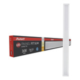 Painel Led Plafon Fit Slim Embutir 36w 3000k Branco Quente 120cm 110v/220v Bivolt Ip20 Bastão Branco Cod:490210570 Avant