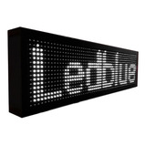 Painel Letreiro Led Digital 100x20 Branco Externo Usb