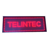 Painel Letreiro Led Digital 200x40 Vermelho Interno