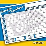 Painel Magnético Quadro De Tarefas Super Nanny Meninos Azul