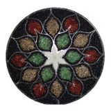 Painel Mandala Decoração Em Pedras Naturais