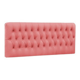 Painel Manu Para Cama De Casal 1 38 Captone Suede Rosa