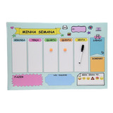 Painel Mural De Recados Planner Semana Infantil Caneta