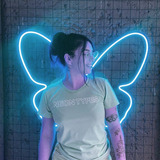 Painel Neon Led Asas Borboleta Butterfly