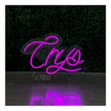 Painel Neon Led Letreiro Luminoso Personalizado Até 40cm