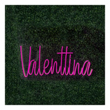 Painel Neon Led Letreiro Luminoso Personalizado Até 60cm