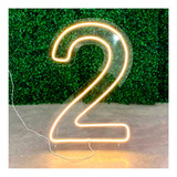 Painel Neon Numero Dois 2 Instagram