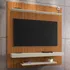 Painel Para Tv Até 60 Polegadas Leme 2 Prateleiras Cor Marrom escuro