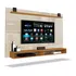 Painel Para Tv Até 65 Polegadas Com Prateleira 1 80m Max Cedro off White