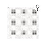 Painel Perfurado Para Ferramentas Materiais Pegboard Branco MDF 60cm