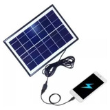 Painel Placa Solar Carregador Para Celular 6w