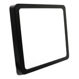 Painel Plafon Led 25w Sobrepor Quadrado Preto Bivolt Luz Neutro 4000k