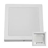 Painel Plafon Luminária De Led Quadrado Sobrepor 24w Bivolt Cor Branco Frio 6500k