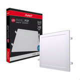 Painel Plafon Luminária Led 24w Embutir Quadrado Alumínio 6500k Branco Frio 29x29 Avant