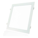Painel Plafon Luminária Led De Embutir Quadrado 25w 30x30 Estrutura Branco Luz 4000k branco neutro 110v 220v