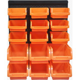 Painel Porta Parafusos 15 Caixas Organizador Casa Pegboard
