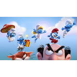 Painel Poster Banner Festa Smurfs Personalizamos 100x60cm
