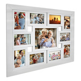 Painel Quadro Multifotos Com Vidro Grande P Parede 11 Fotos
