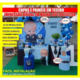 Painel Redondo Festa Em Tecido Sublimado Elástico 1 5x1 5 C 