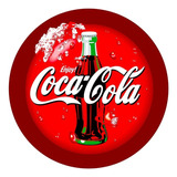 Painel Redondo Sublimado Coca