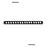Painel Régua Padrão Rack 19 1u Para 16 Conectores Xlr Can