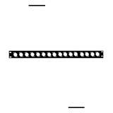 Painel Régua Padrão Rack 19 1u Para 16 Conectores Xlr Canon