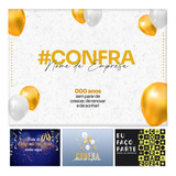 Painel Retangular 3 00x2 50 Confraternização Personalizado