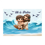 Painel Retangular Bíblia Ilustrada Em Tecido 3d 3 0x2 5m Hor