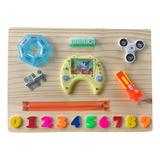 Painel Sensorial De Atividades Infantil Buzy Board Placa