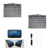 Painel Solar Caminhão Flexível 12v Kit