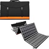 Painel Solar Dobrável Portátil Com Bateria Recarregável E Indicador De Carga LED Entrada USB E DC 40 Watts 