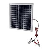 Painel Solar  Painel Solar Portátil De 50W Com Clipe De Bateria Monocristalina Painel Solar Monocristalino Com Cabo De 9 8 Pés DC 18V Clipes De Bateria Vermelha E Preta Para