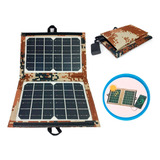 Painel Solar Portátil Com Saída Usb Carrega Celular Lanterna
