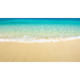 Painel Tapete Em Lona Areia Da Praia 3d 002 200x130cm Cor Colorido