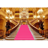 Painel Tecido Sublimado 3d Realeza Tapete Rosa 3 00m X 2 00m