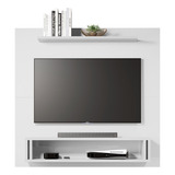 Painel Tv 32 Estante Rack P Quarto Ou Sala Suspenso Cor Branco