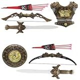 Pais   Filhos Kit Medieval C Espada  Escudo E Arco E Flecha  Sortido