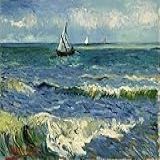 Paisagem Marinha De Vincent Van Gogh 50x64 Tela Canvas Para Quadro