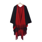 Pala Argentino Aberto Bicolor Masculino Poncho Gaúcho Em Lã