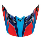 Pala Capacete Fox V4 Race 14 Azul Laranja Reposição Original