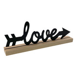 Palavra Love Decorativa Letreiro Enfeite D Mesa Estante Rack