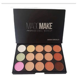Paleta De Base Corretivo 15 Cores Maquiagem Profissional