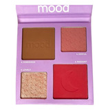 Paleta De Blush Contorno E Iluminador Mood Ruby Rose