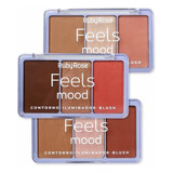 Paleta De Contorno Iluminador E Blush Feels Mood Ruby Rose